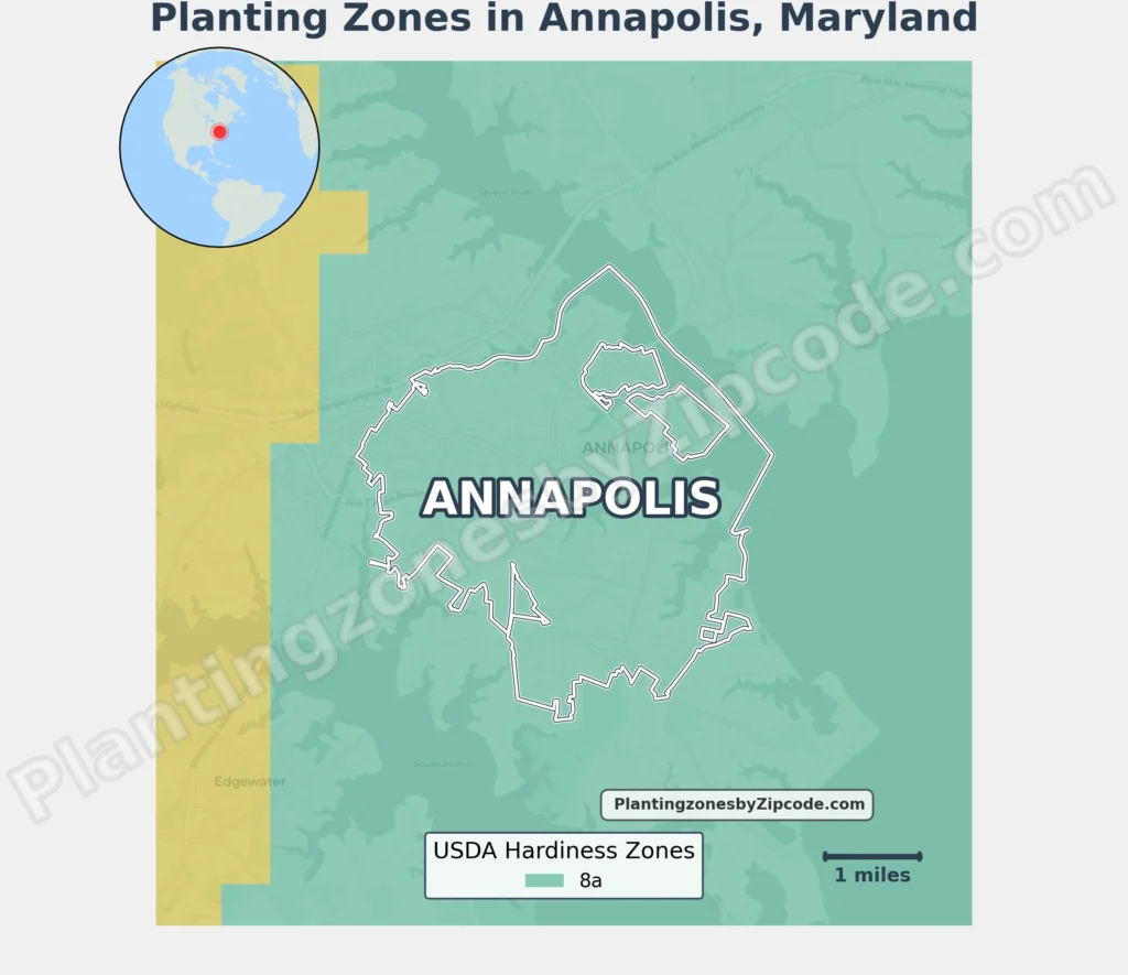 usda planting zone in annapolis maryland