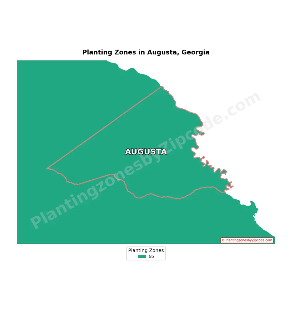 augusta ga growing zone map