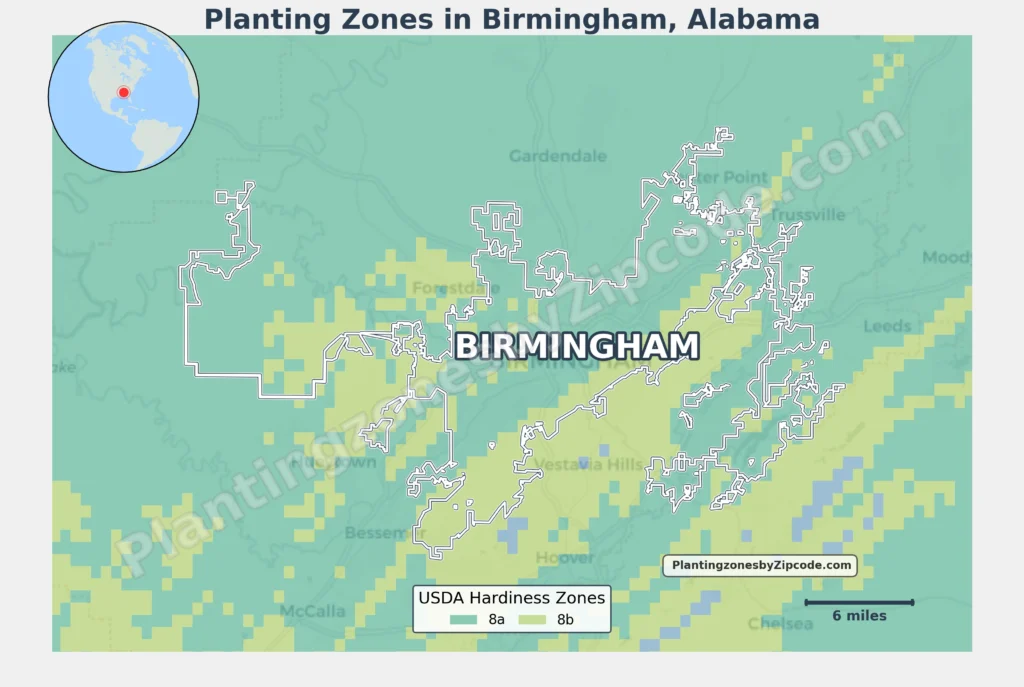 Birmingham Planting zone