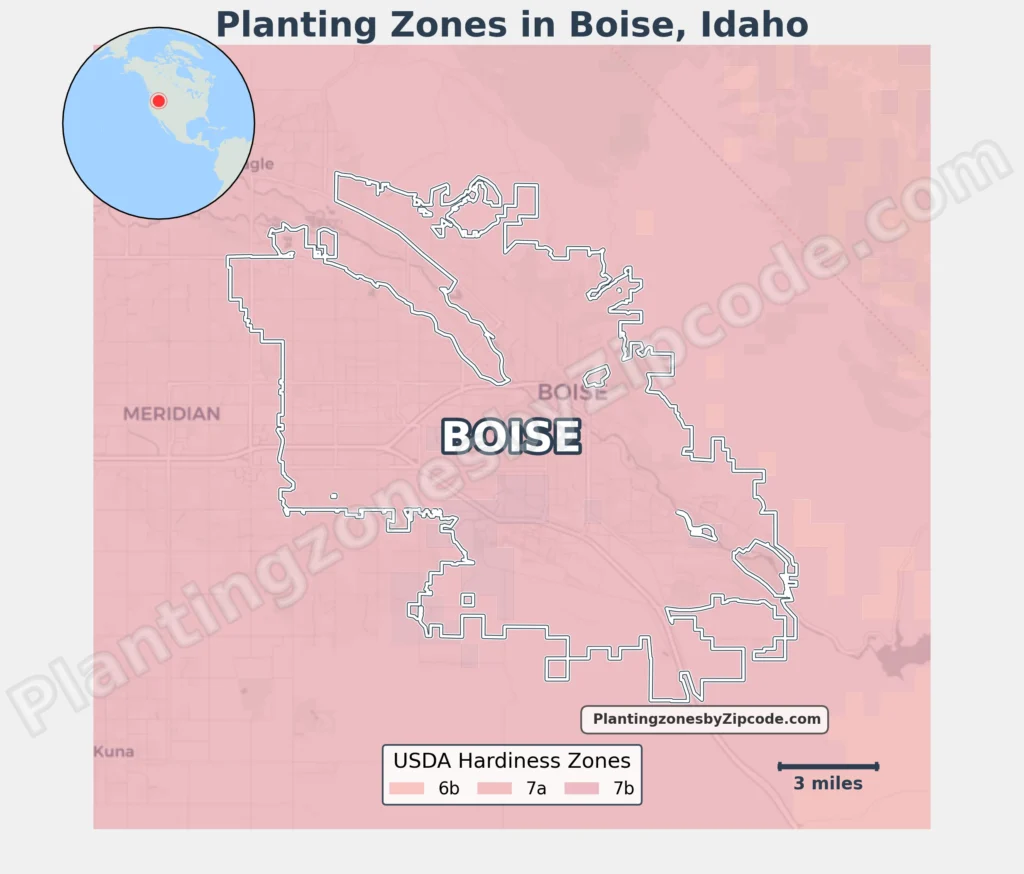 planting zone boise idaho