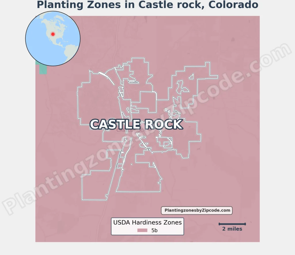 usda hardiness zone in castle rock colorado