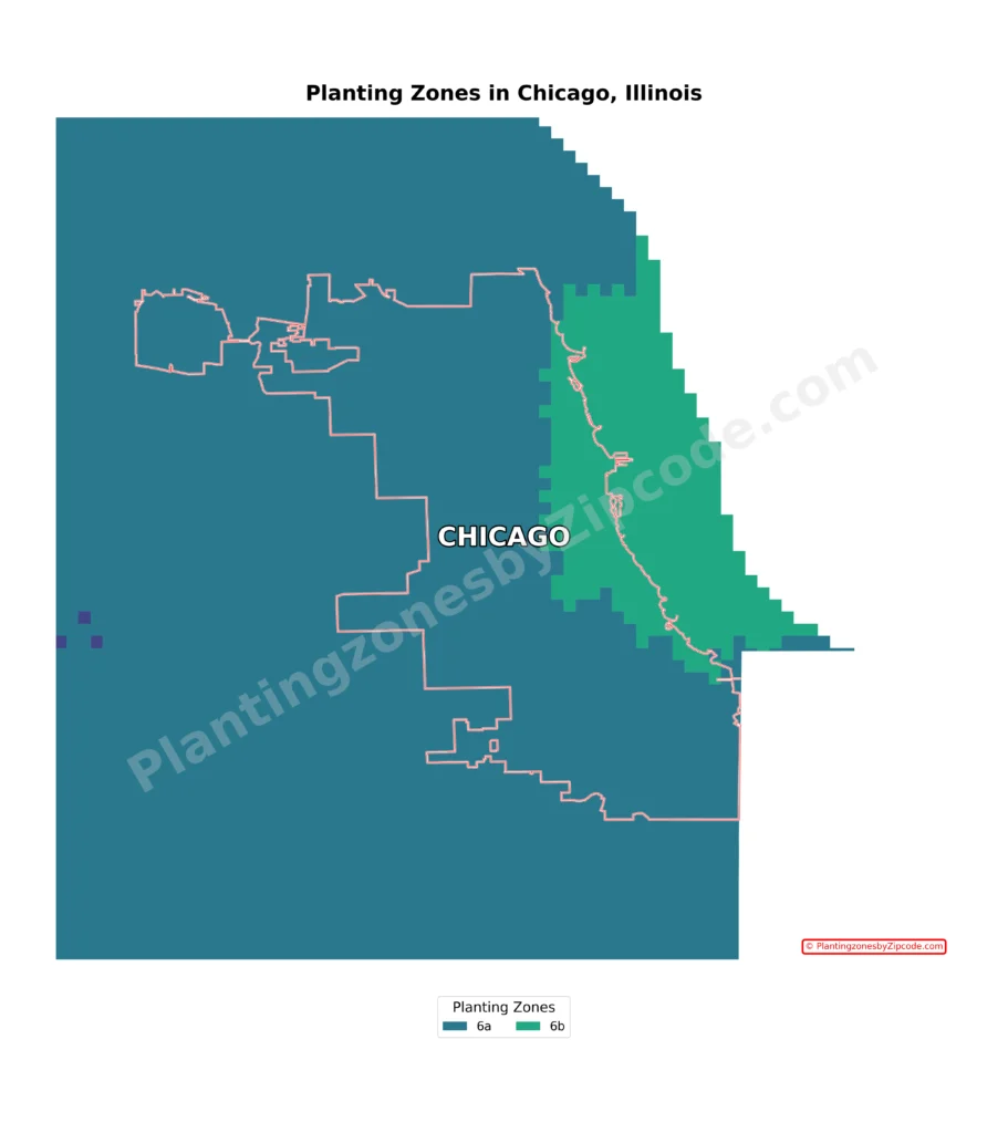 chicago hardiness zones map
