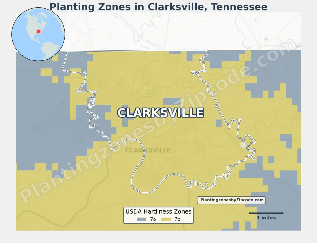 clarksville tn growing zone