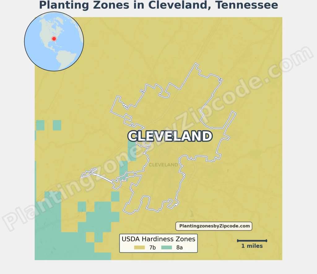 usda planting zone in Cleveland tn