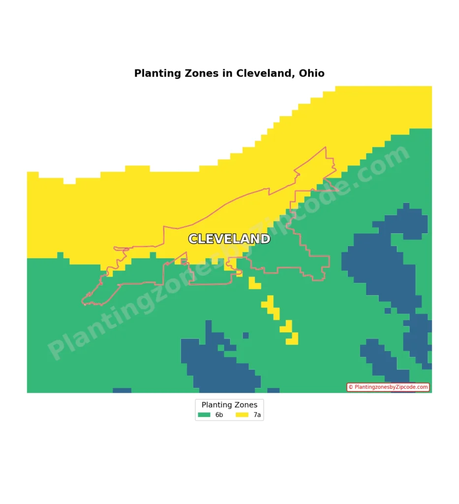 cleveland ohio hardiness zones map