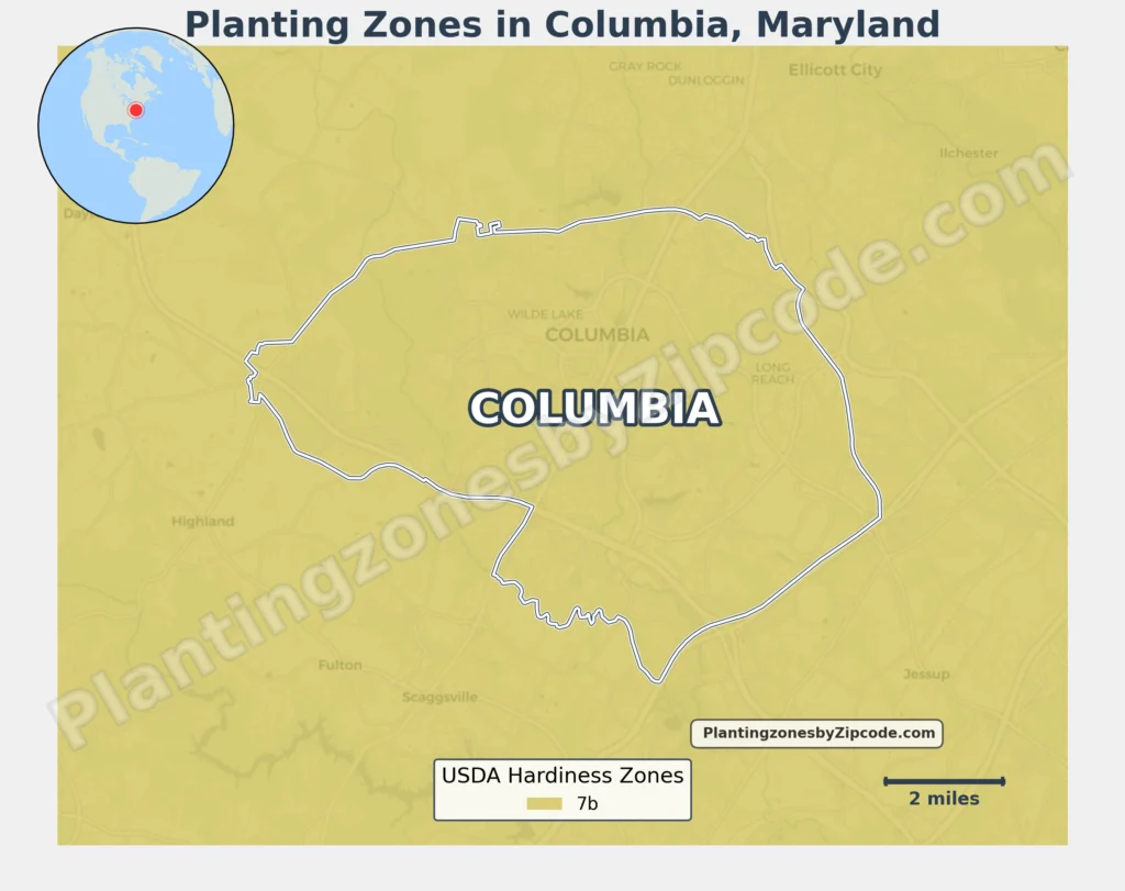 columbia maryland usda hardiness zone