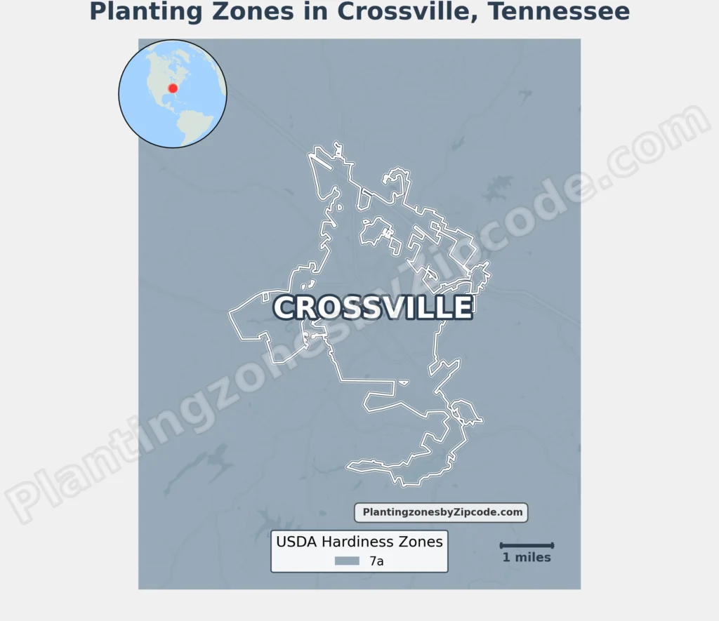 usda planting zone in crossville tn