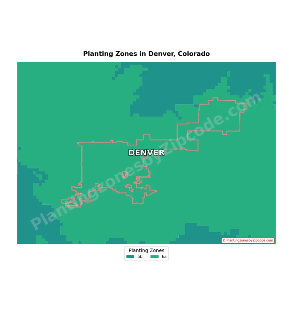 denver hardiness zone map
