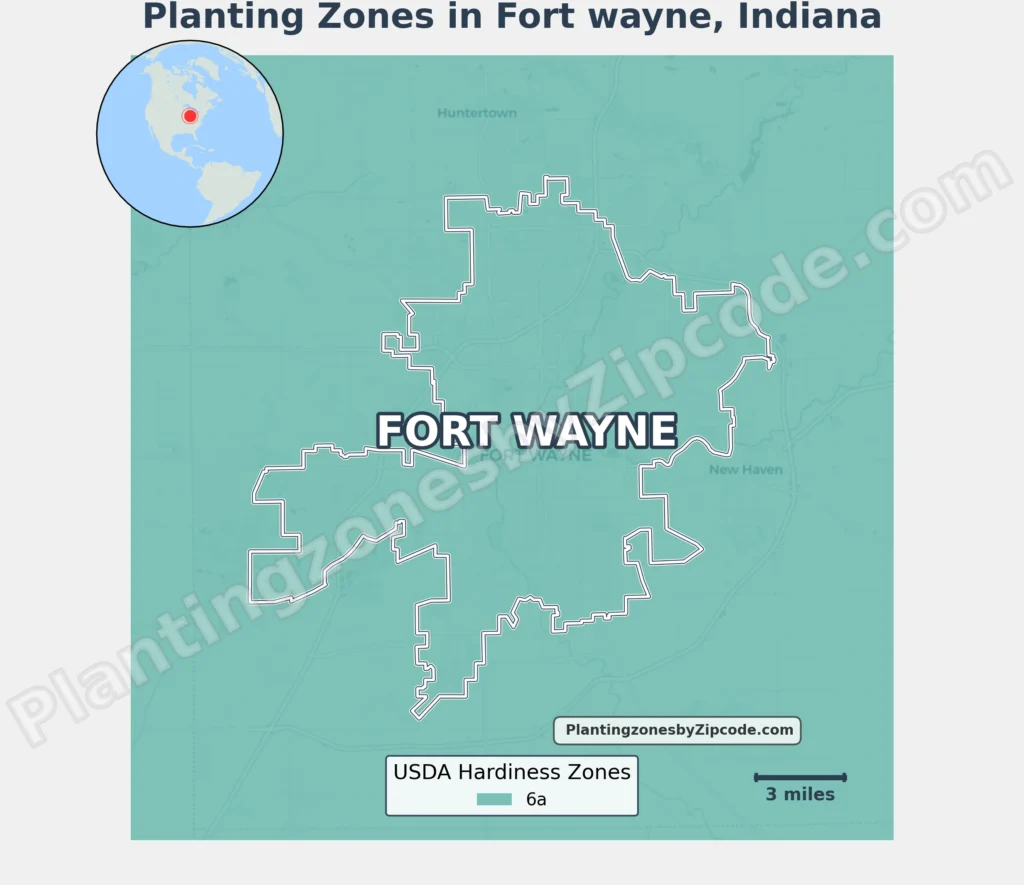 growing zone in fort wayne indiana