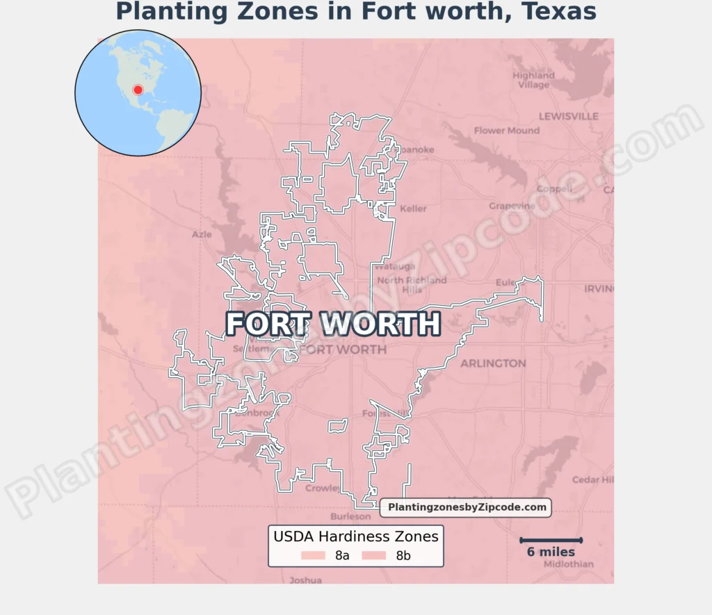 planting zone fort worth texas