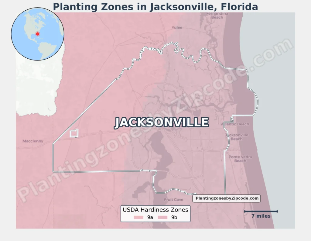 jacksonville fl growing zone
