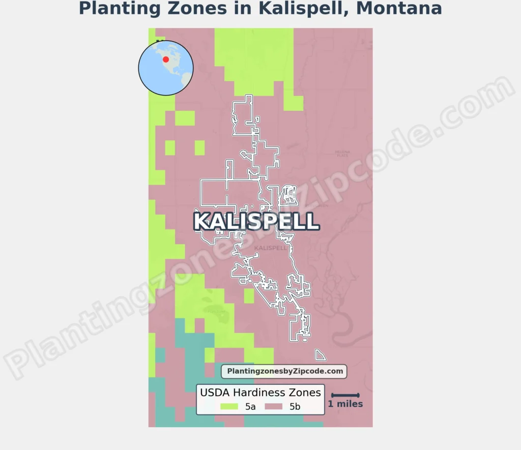 kalispell montana growing zone map