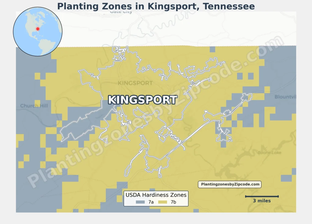 usda planting zone in kingsport tn