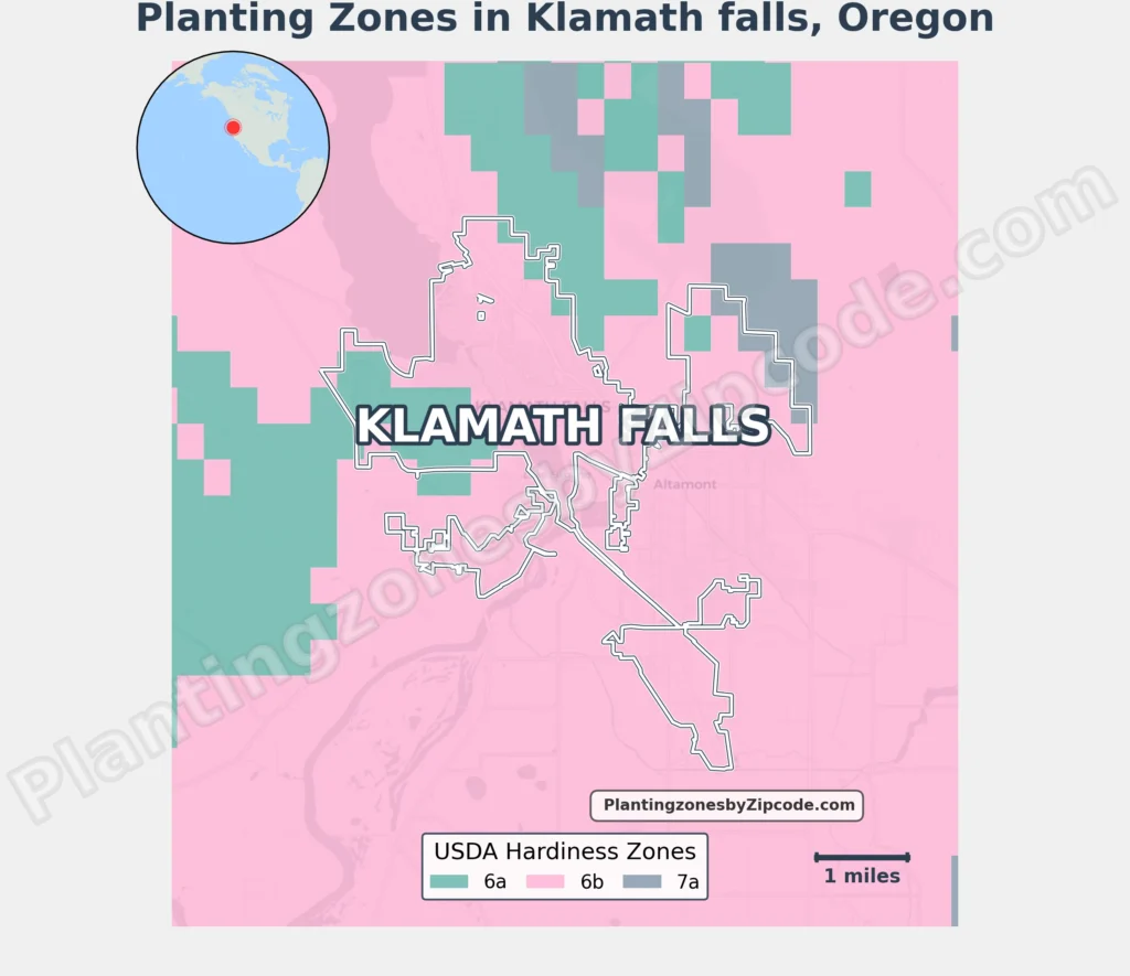 usda planting zone in klamath falls oregon