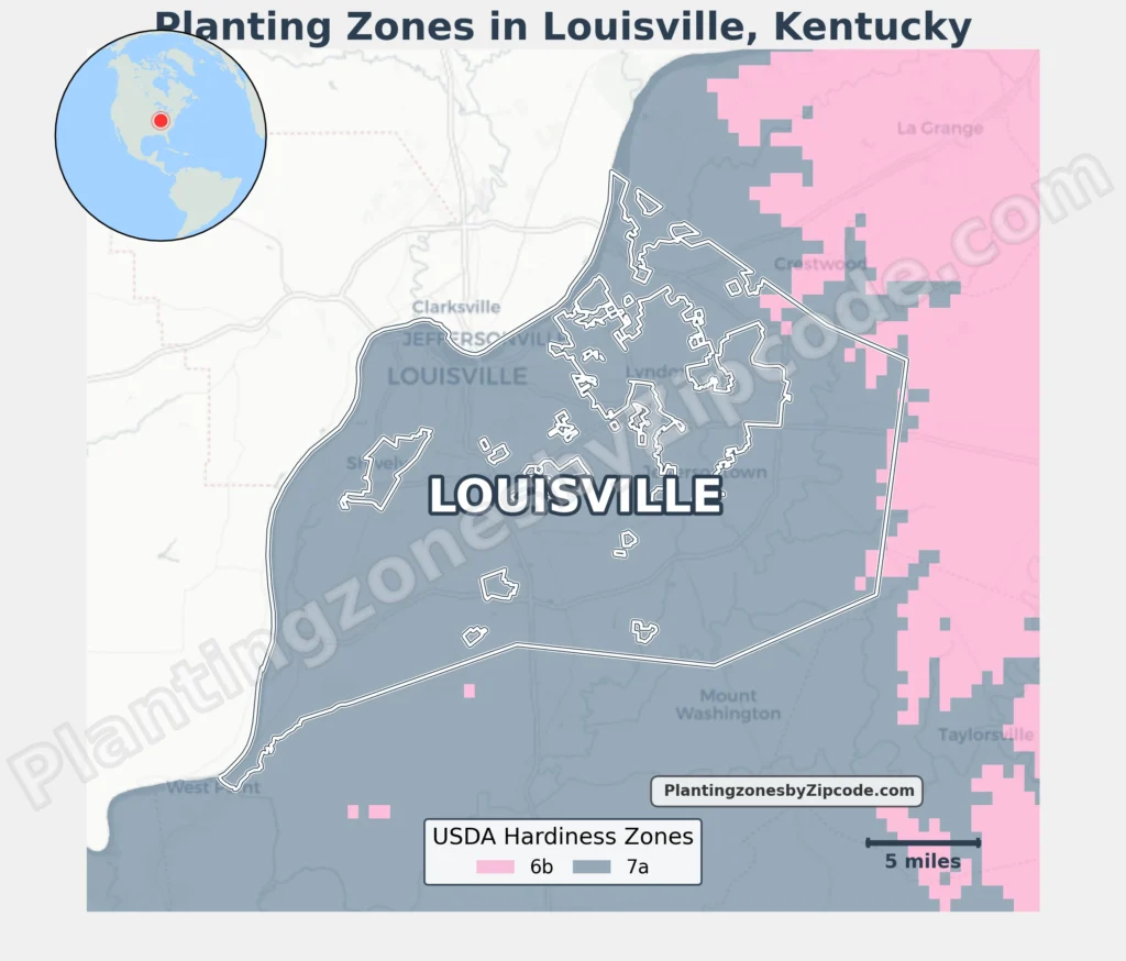 planting zone louisville ky