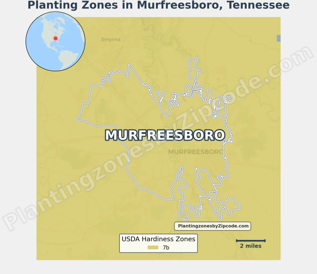usda planting zone in murfreesboro tn