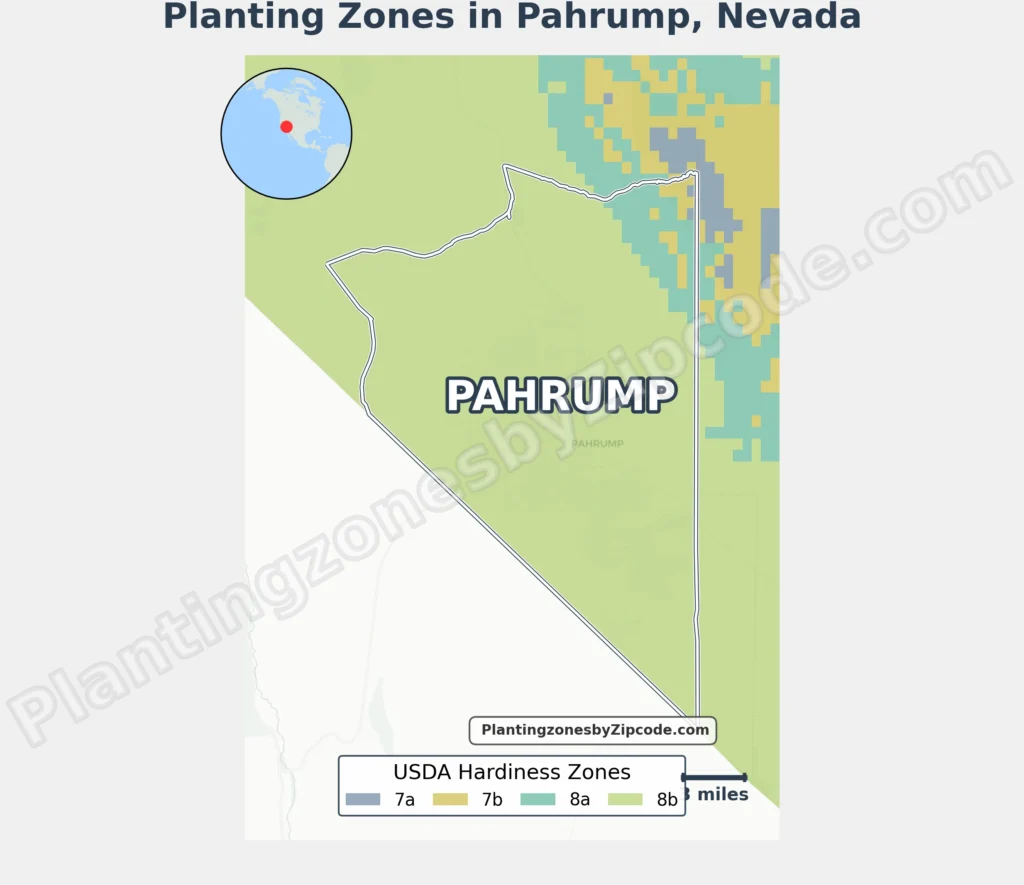 growing zone pahrump nv map