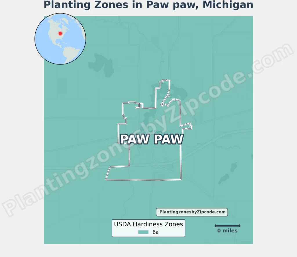 paw paw hardiness zone map