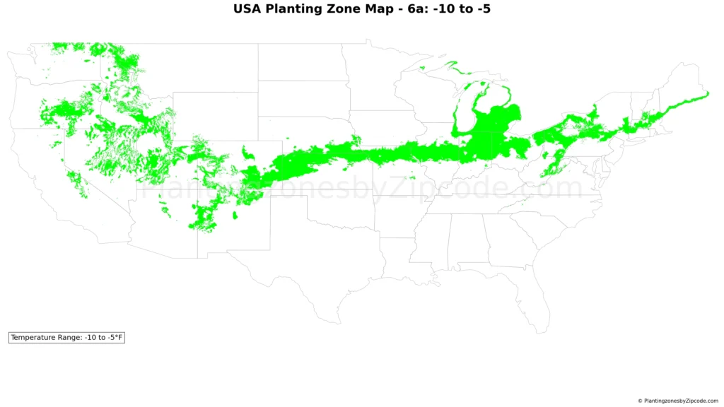 usda hardiness zone 6a map with states