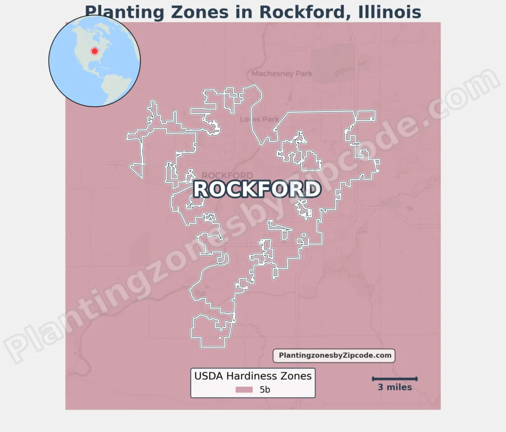 planting zone rockford illinois map