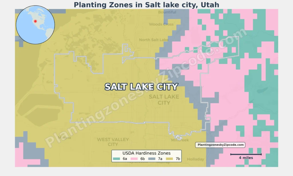 Planting Zone Salt lake city utah