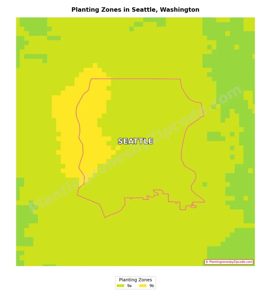 seattle washington usda hardiness zones map