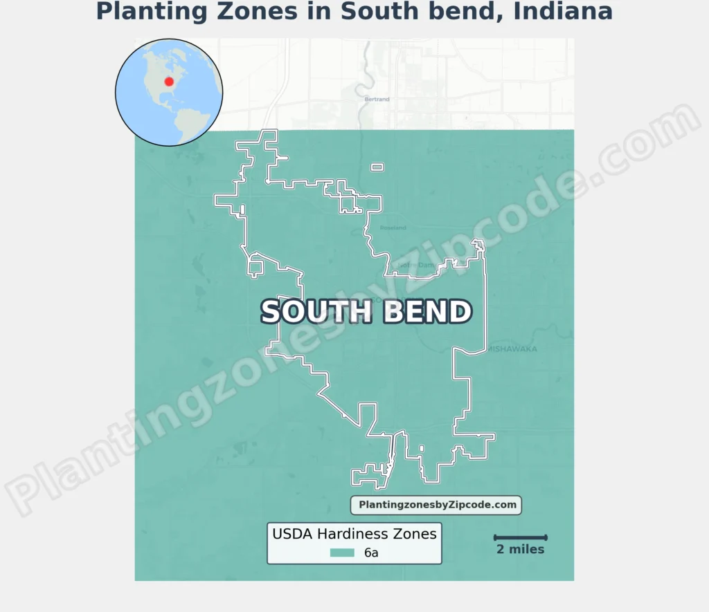 usda planting zone in south bend indiana