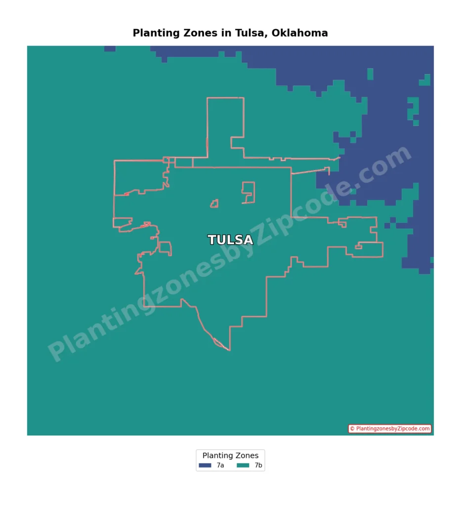 Map of planting zone in tulsa oklahoma