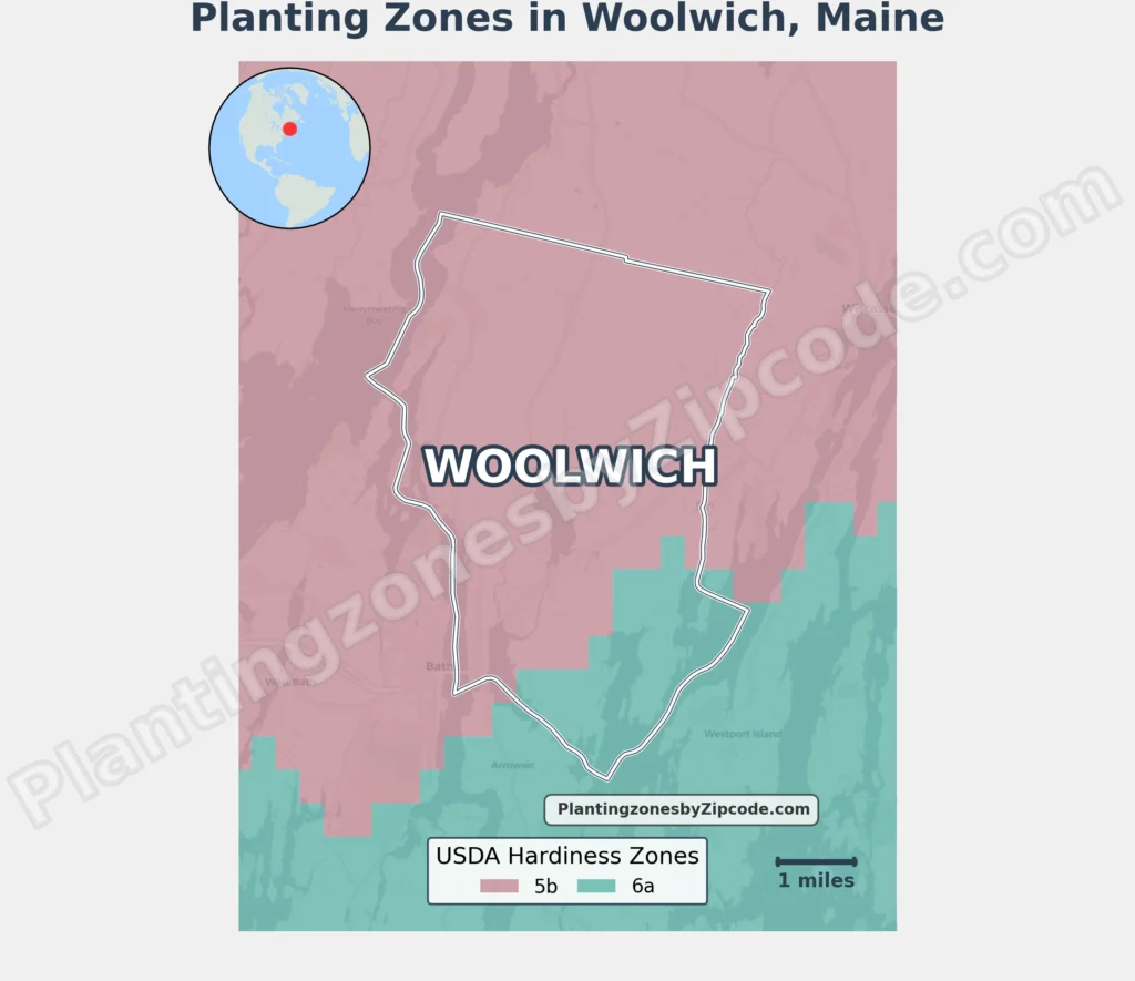 growing zone in woolwich, maine