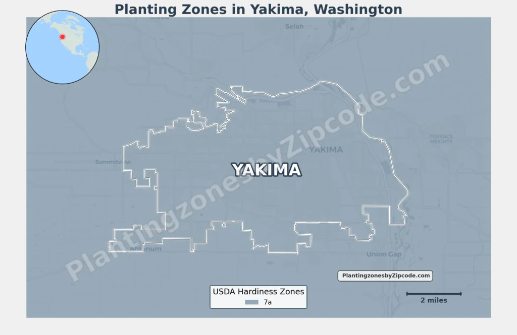 growing zone yakima washington map